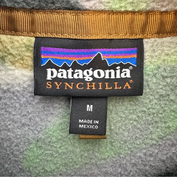 Patagonia Men's Synchilla Snap-T Pullover Trout Tails - Style 25450 - Sz Medium - Picture 4 of 6